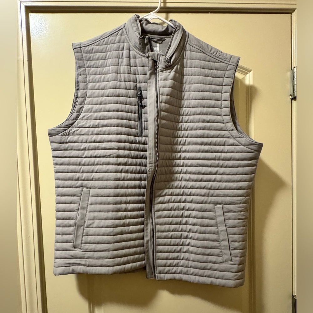 Johnnie-O - Men's Gray Quilted Vest